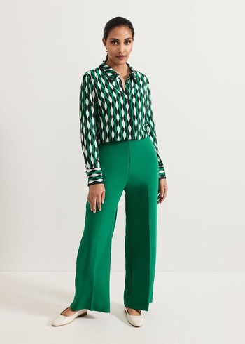 Phase Eight Petite Aubrielle Trousers Green Canada | DMISYA-075